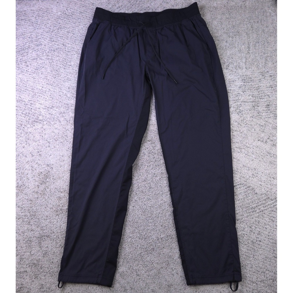 Lululemon Great Wall Pants Mens XXL Jogger Black Tapered Elastic Waist M5535S
